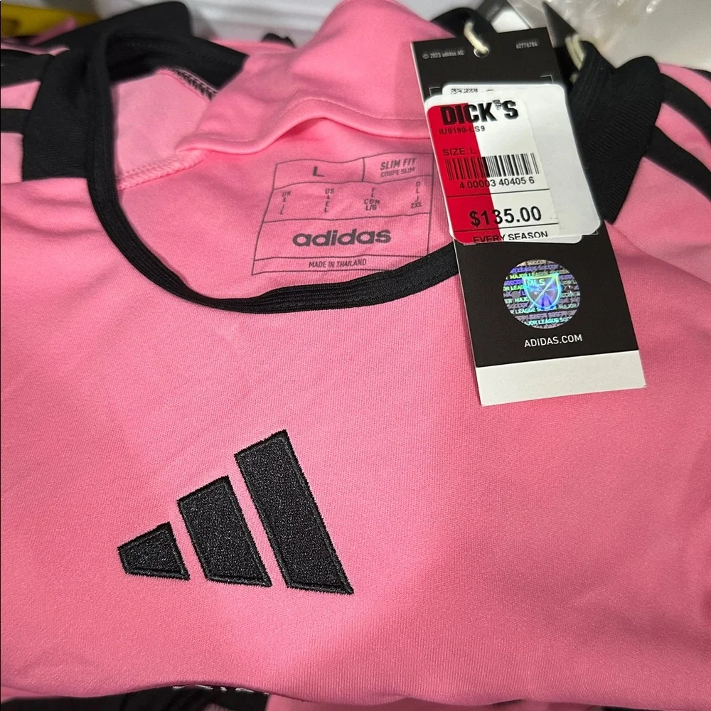 Adidas Inter Miami Home 9 Suárez Jersey MSRP $135 NWT Size L